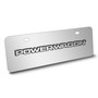 RAM Power Wag3D Logo 12" x 4.25" European Look Chrome Half-Size Stainless Steel License Plate