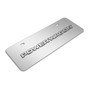 RAM Power Wag3D Logo 12" x 4.25" European Look Chrome Half-Size Stainless Steel License Plate