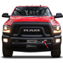RAM Power Wag3D Logo 12" x 4.25" European Look Black Half-Size Stainless Steel License Plate