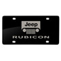 Jeep Rubicon Laser Etched Matt-Look Black Acrylic License Plate Made in the USA