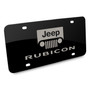 Jeep Rubicon Laser Etched Matt-Look Black Acrylic License Plate Made in the USA