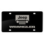 Jeep Wrangler Laser Etched Matt-Look Black Acrylic License Plate Made in the USA