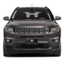 Jeep Compass 3D Dual Logo Black Stainless Steel License Plate