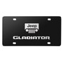 Jeep Gladiator 3D Dual Logo Black Stainless Steel License Plate