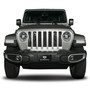 Jeep Gladiator 3D Dual Logo Black Stainless Steel License Plate