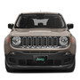 Jeep Green Logo Black Stainless Steel License Plate