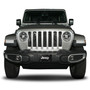Jeep Silver Logo Black Stainless Steel License Plate