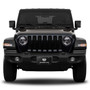 Jeep Rubicon 3D Dual Logo Black Stainless Steel License Plate