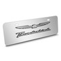 Ford Thunderbird 3D Logo 12" x 4.25" European Look Chrome Half-Size Stainless Steel License Plate