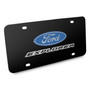 iPick Image - 3D Dual Logo Black Stainless Steel License Plate - Ford Explorer