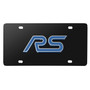 iPick Image - 3D Dual Logo Black Stainless Steel License Plate - Ford Focus RS