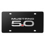 Ford Mustang GT 5.0 3D Black Stainless Steel License Plate