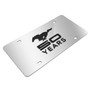 Ford Mustang 50 Years 3D Mirror Chrome Stainless Steel License Plate