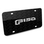 Ford F-150 2015 up 3D Logo on Logo Pattern Black Aluminum License Plate