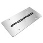 Ford 3D New Nameplate Logo in Black on Chrome Stainless Steel License Plate