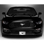 Ford Mustang 3D Black Pony Logo on Chrome Stainless Steel License Plate