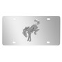 Ford Bronco 3D Chrome Logo on Mirror Chrome Stainless Steel License Plate