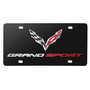 Chevrolet Corvette C7 Grand Sport 3D Logo Black Metal License Plate