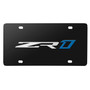 Chevrolet Corvette C7 ZR1 3D Logo Black Metal License Plate