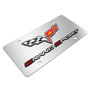 Chevrolet 2005 Corvette C6 Grand Sport Mirror Chrome Metal License Plate
