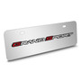 Chevrolet Corvette C6 Grand Sport 3D Logo 12" x 4.25" European Look Chrome Half-Size Stainless Steel License Plate