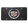 Cadillac 2013 Logo UV Graphic 100% Real Black Carbon Fiber License Plate