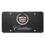 Cadillac 2013 Dual Logo UV Graphic 100% Real Black Carbon Fiber License Plate