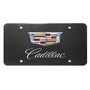 Cadillac 2015 Dual Logo UV Graphic 100% Real Black Carbon Fiber License Plate
