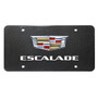 Cadillac Escalade Crest Logo Textured Graphic Real Carbon Fiber License Plate