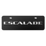 Cadillac Escalade 3D Name 12" x 4.25" European Look Black Half-Size Stainless Steel License Plate
