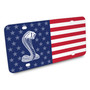 Ford Mustang Cobra Logo USA Flag Graphic Special Aluminum Metal License Plate