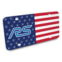 Ford Focus RS Logo USA Flag Graphic Special Aluminum Metal License Plate