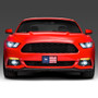 Ford Mustang Logo USA Flag Graphic Special Aluminum Metal License Plate