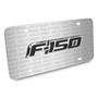 Ford F-150 3D Logo on Logo Pattern Brushed Aluminum License Plate