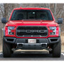 Ford F-150 in Red 2015 up 3D Logo on Logo Pattern Brushed Aluminum License Plate