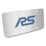 Ford Focus RS 3D Logo on Logo Pattern Brushed Aluminum License Plate