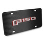 Ford F-150 in Red 2015 up 3D Logo Black Carbon Fiber Pattern Steel License Plate
