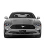 Ford Mustang 3D Dark Gray Logo on Black Stainless Steel License Plate