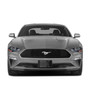 Ford Mustang 5.0 3D Dark Gray Logo on Black Carbon Fiber Pattern Stainless Steel License Plate