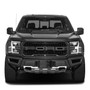 Ford F-150 Raptor 3D Dark Gray Logo on Black Carbon Fiber Pattern Stainless Steel License Plate