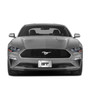 Ford Mustang GT 3D Dark Gray Logo on Mirror Chrome Stainless Steel License Plate