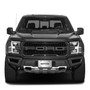 Ford F-150 Raptor 3D Dark Gray Logo on Mirror Chrome Stainless Steel License Plate