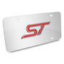 Ford Focus ST 3D Mirror Chrome Stainless Steel License Plate