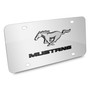Ford Mustang 3D Mirror Chrome Stainless Steel License Plate