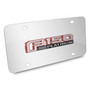 Ford 150 Platinum in Red 3D Mirror Chrome Stainless Steel License Plate