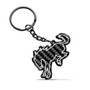 Ford New Bronco Black Real Carbon Fiber Logo Shape Cut Key Chain