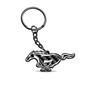 Ford Mustang Black Real Carbon Fiber Logo Shape Cut Key Chain