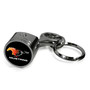 Ford Mustang Flame Pony Black-Chrome Finish Engine Piston and Rod Metal Key Chain