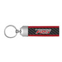 Chevrolet Camaro RS Real Carbon Fiber Strap with Red Leather Stitching Edge Key Chain