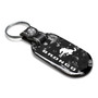 Ford Bronco LED Printed on Real Forged Carbon Fiber Tag Style Key Chain